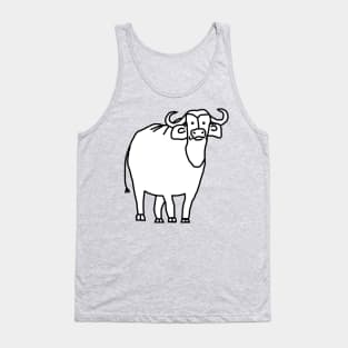 White Ox Minimal Animals Tank Top